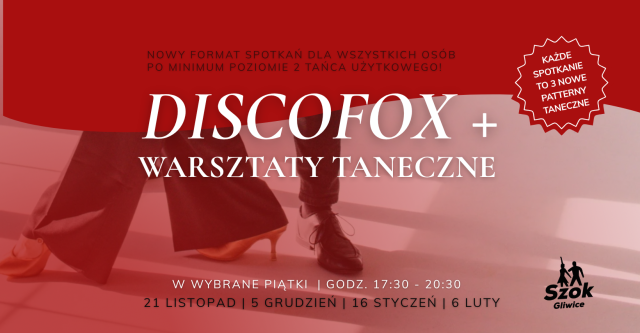DISCOFOX+, czyli warsztaty dla średnio- i zaawansowanych tancerzy.