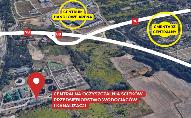 Centralna Oczyszczalnia Ścieków Przedsiębiorstwo Wodociągów i Kanalizacji (ul. Edisona 16)