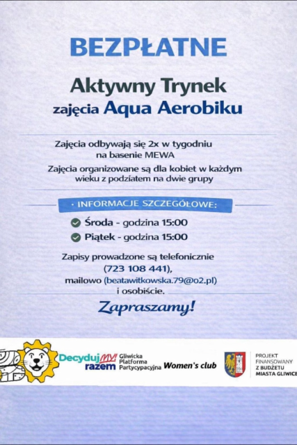 Aktywny Trynek zajęcia Aqua Aerobiku
