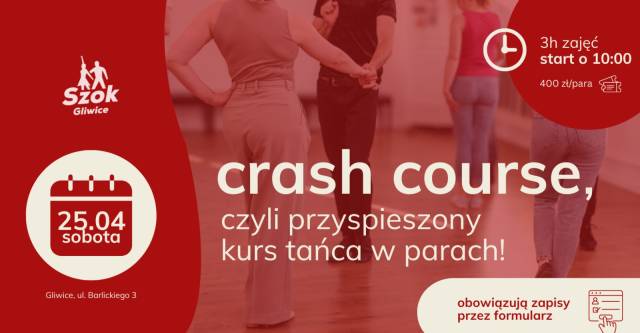 Crash Course – taniec użytkowy (Discofox) dla par | Sobota 25.04 | 10:00–13:00