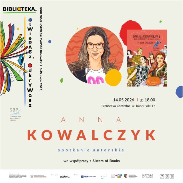 Spotkanie autorskie z Anną Kowalczyk wokół książki „Brakująca połowa dziejów 2. Nowa historia kobiet na ziemiach polskich”