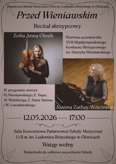 Recital skrzypcowy Zofii Olesik