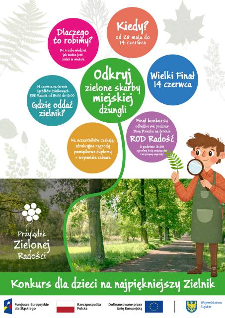 Konkurs dla dzieci na autorski zielnik „Odkryj zielone skarby miejskiej dżungli” 