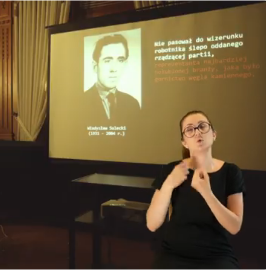 „Władysław Sulecki, czyli los gliwickiego opozycjonisty" - zapis wykładu z tłumaczeniem na PJM