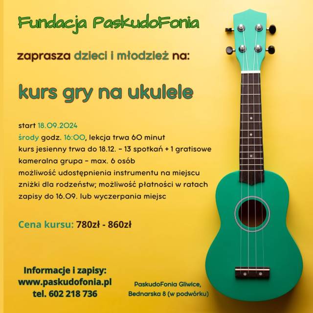 Kurs gry na ukulele