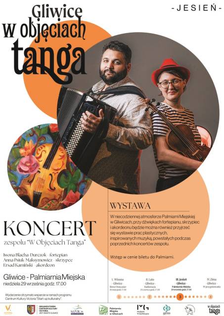 Gliwice w objęciach tanga - III Jesień - koncert zespołu W objęciach tanga 