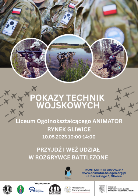 Pokazy technik wojskowych Liceum Ogólnokształcące Animator