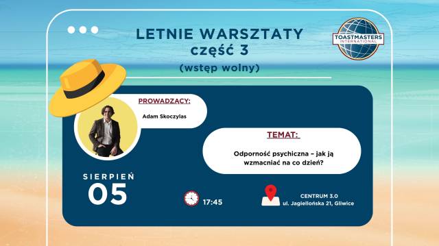 Cykl LETNIE WARSZTATY - Temat: Odporność psychiczna – jak ją wzmacniać na co dzień?
