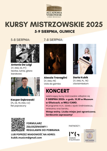 Finałowy koncert Akademii Veronese Corsi Musicali w Muzeum w Gliwicach!